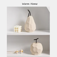 craft ceramic apple pear simple living room bookshelf fruit anime decor stand home decoration accessories kawaii fairy garden