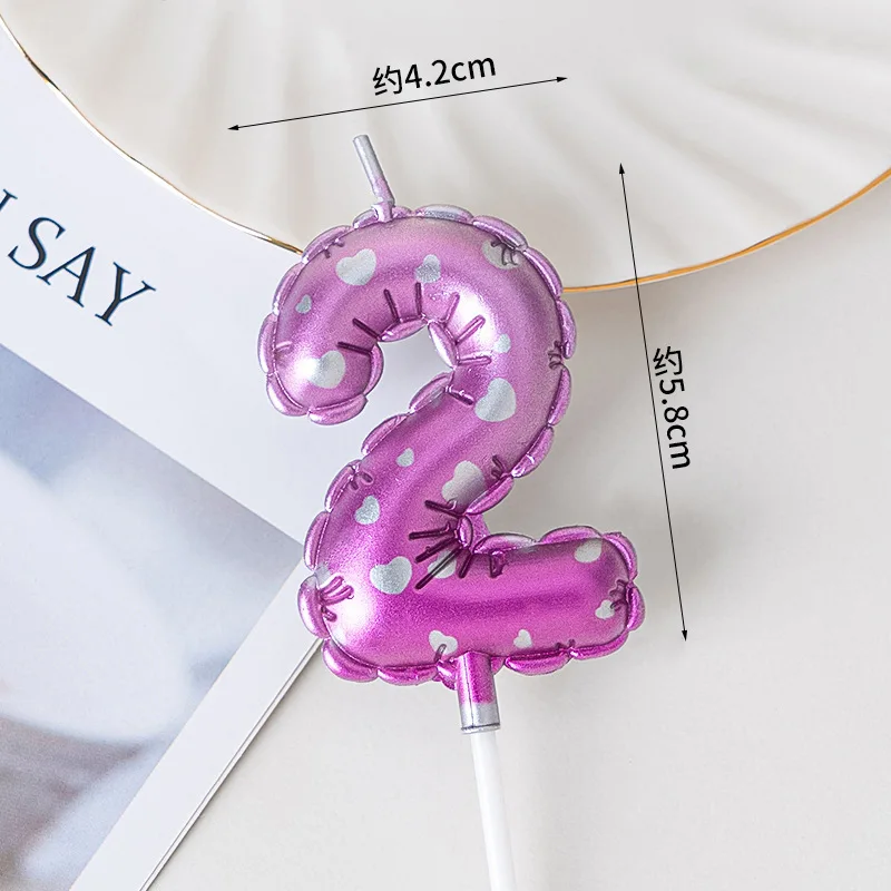 Радужная цифровая свеча MOONBIFFY 0-9