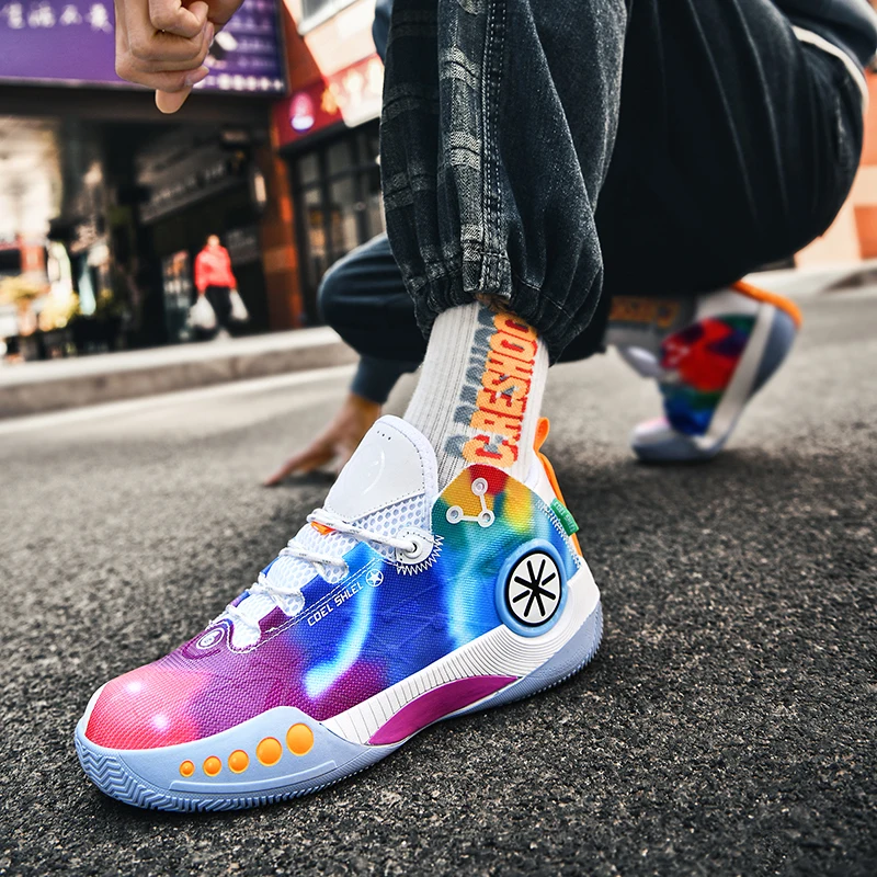 Brand Colorful Men Women Basketball Sneakers 2022 Superstar Shoes Proffessional Mens Designer Sneakers Thick Sole Sports Shoes