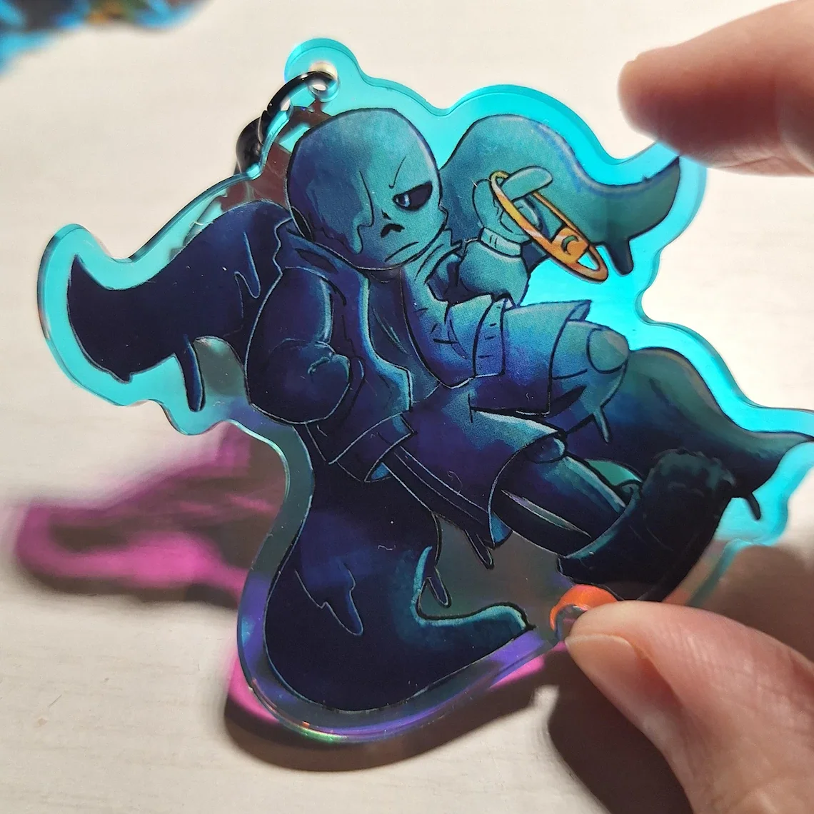 Брелок UTMV Sanse - Акриловые подвески Ink Swap Dream Error Nightmare - Подарок для фанатов Undertale - Подвеска для рюкзака (art.: 3920da0c5ebbb) - 3920da0c5ebbb