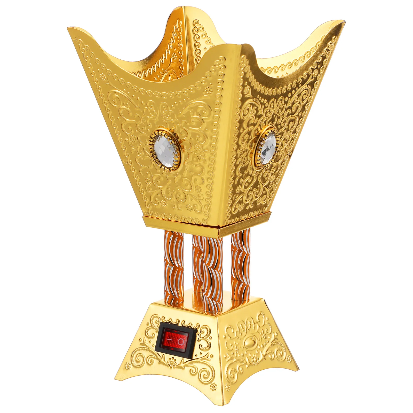 

Plug-in Electric Burner Retro Ornament Middle Eastern Decor Burners Metal Censer Centerpiece Decorations Home Accents