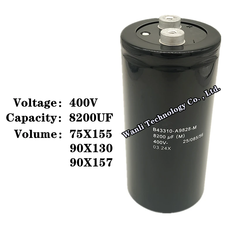 1 шт./партия электролитический конденсатор 400V8200UF 400V 8200UF VDC MFD 75X155 90X130 90X157