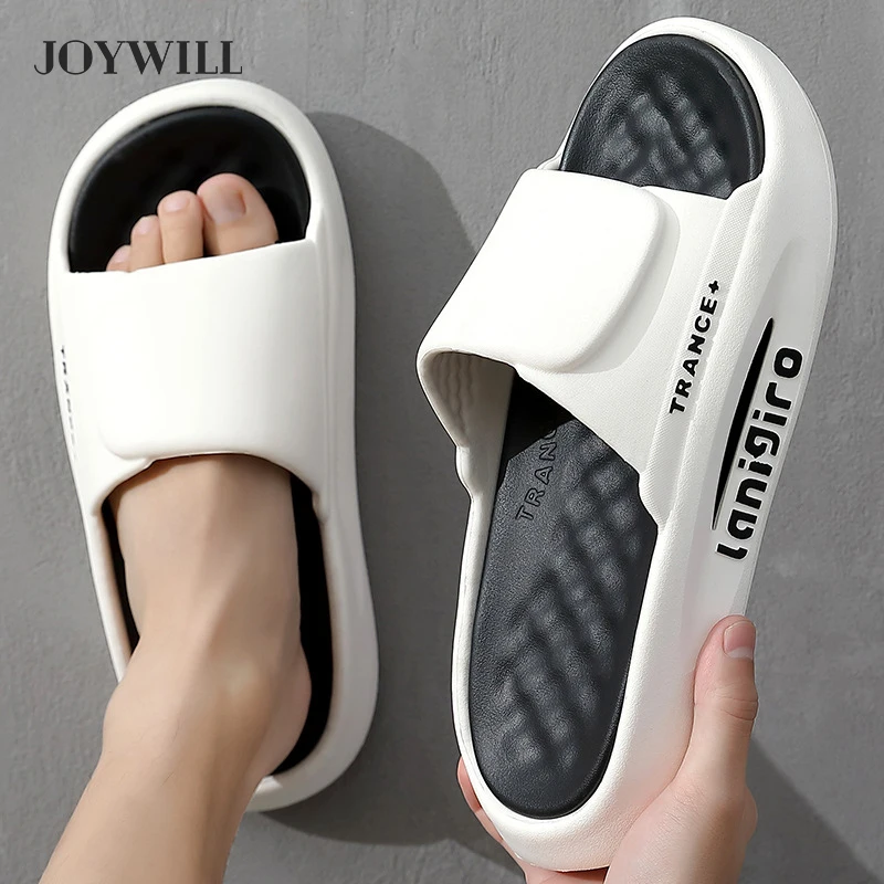 

Шлепанцы JOYWILL из ЭВА для мужчин и женщин, мягкие эластичные шлепанцы, уличная пляжная обувь, нескользящая подошва, домашняя обувь