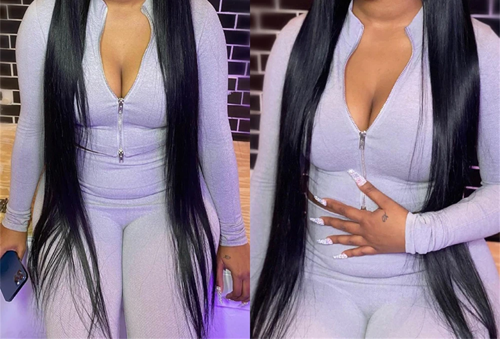 

Женский парик средней длины с прямыми волосами для придания формы лицу, парик из химического волокна, высокотемпературный Шелковый Искусст...