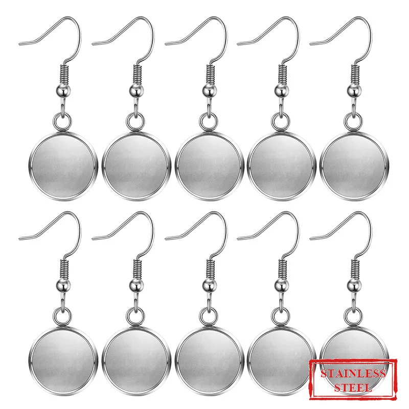 Серьги из нержавеющей стали 10 шт.