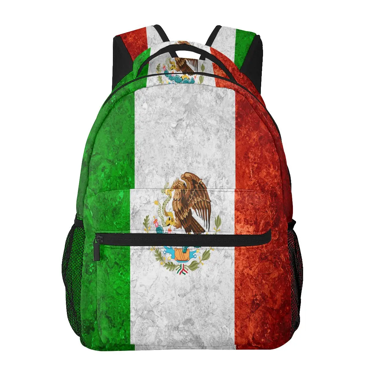

Teenagers Boy Backpack Mexican Banner Flag On Vintage Casual Laptop Backpack Student School Bag Backpack