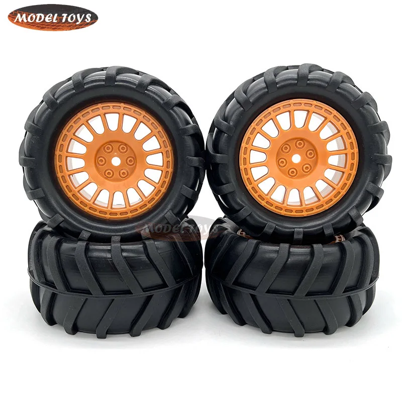 4 шт. 1/16 RC гусеничный грузовик Off Roader резиновые шины и диски 3 35x1 65 дюйма для