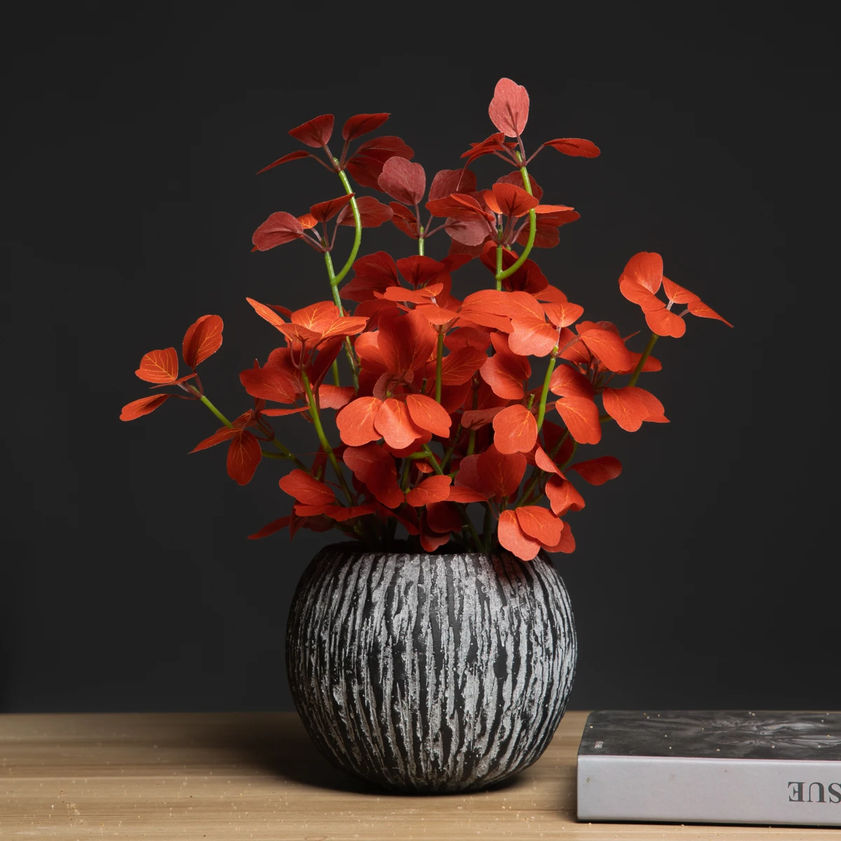 Искусственный Четырехлистный Клевер С Подвесным Колокольчиком Шелковое Дерево