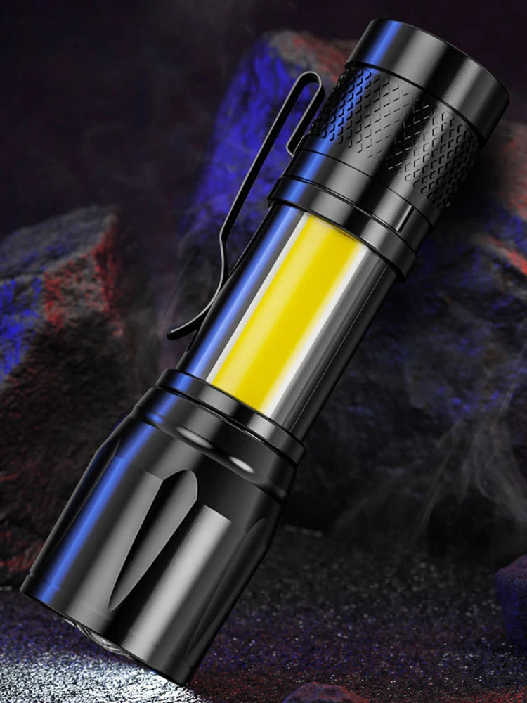 

2000Lumen Rechargeable LED Flashlight Mini Zoom Torch Outdoor Camping Strong Lamp Lantern Waterproof Tactical Flashlight