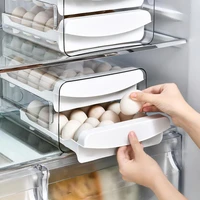 double layer eggs storage box 40 grids egg storage container drawer type eggs fresh keeping box kitchen organizer eggs boxes