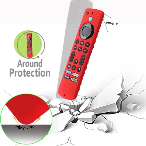 Замена защитного чехла для ТВ-палки для пульта дистанционного управления Insignia Fire TV CT-95018, защита для пульта дистанционного управления