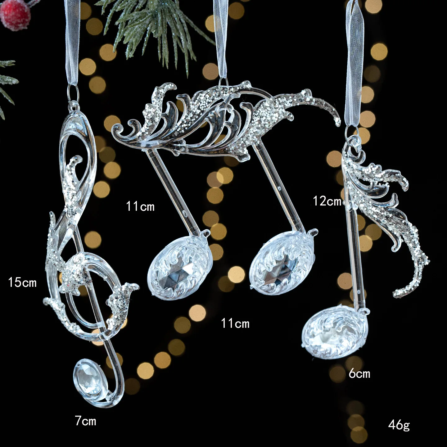 

Рождественская прозрачная акриловая елка розового цвета
