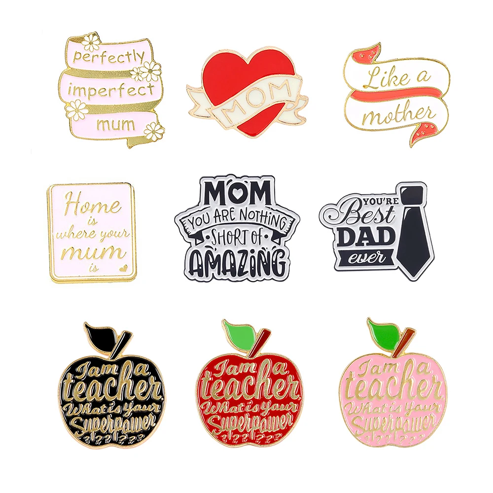 

Father's Day Pins Teacher's Day Pins Mother's Day Pins Birthday Pins Holiday Pins Cake Beer Brooch Enamel Pins Badge Wholesale