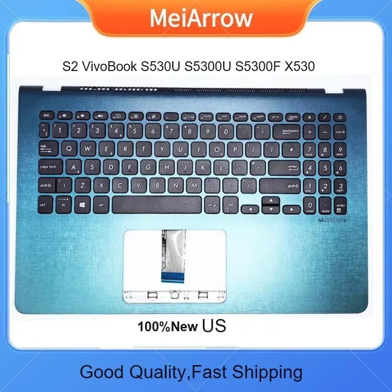 Новый/Орг для Asus VivoBook S15-S5300U/F S530 S530U S5300U S5300F Y5100U упор рук верхняя крышка клавиатуры