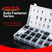 415 pcs car retainer clips plastic fasteners kit 18 most popular sizes auto push pin rivets set door trim panel clips