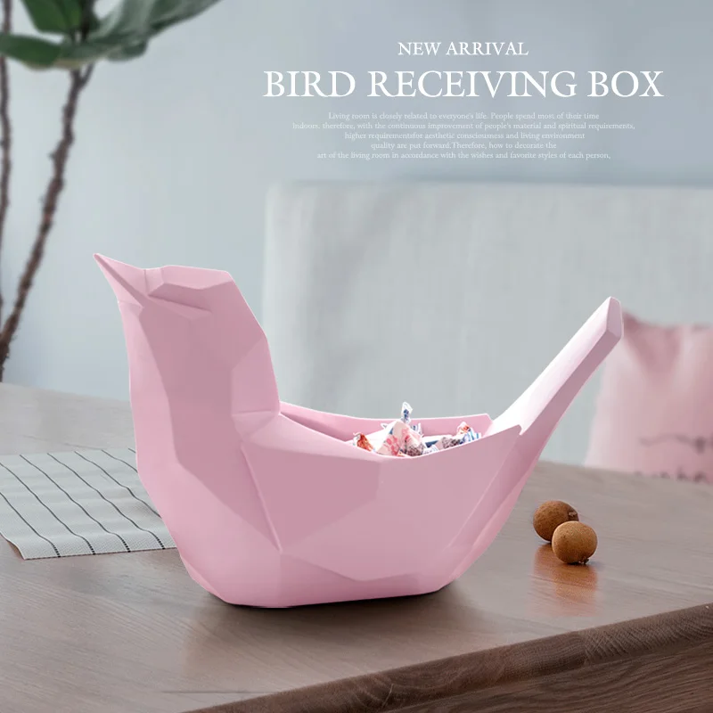 

Полимерная статуя птицы, мобильный телефон, инструменты, ящик для хранения, для настольного украшения дома, органайзер для макияжа, держатель для мобильного телефона, стол