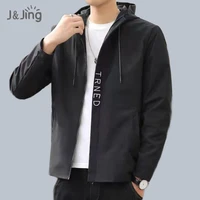 men hooded jackets solid color thin male casual sweatshirt coat outdoors zipper windbreaker 2022 fashion men jackets chaqueta
