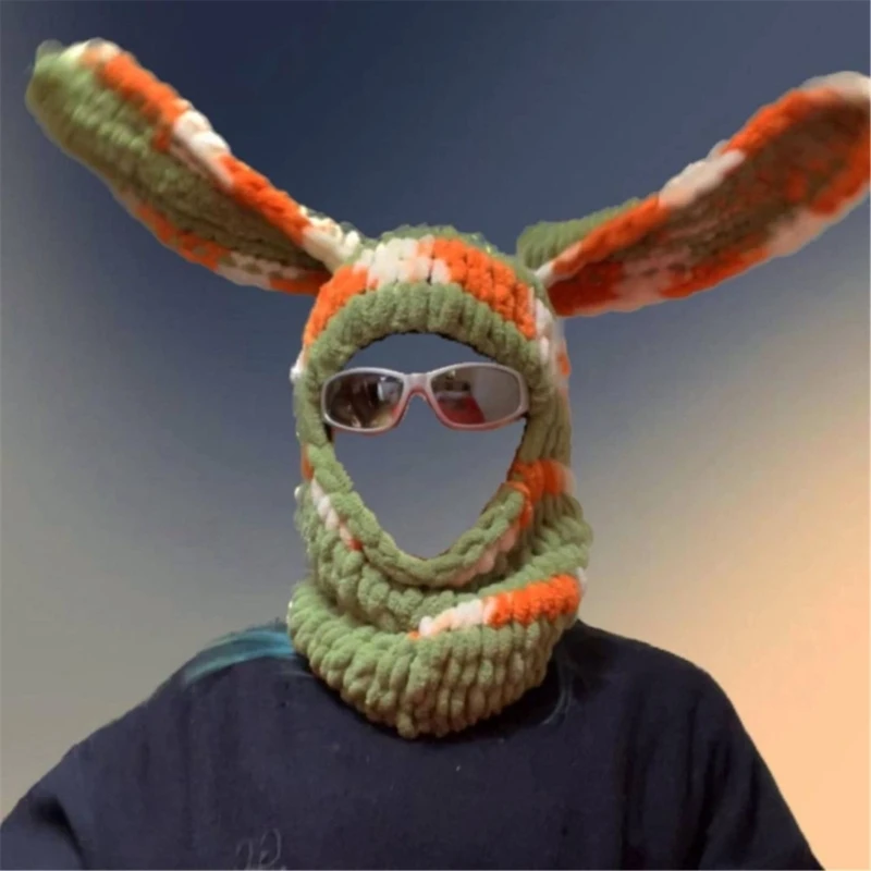 

Handmade Hat Plush Balaclava Cap Cosplay Hat Teens Girl Face Mask Cap Wholesale