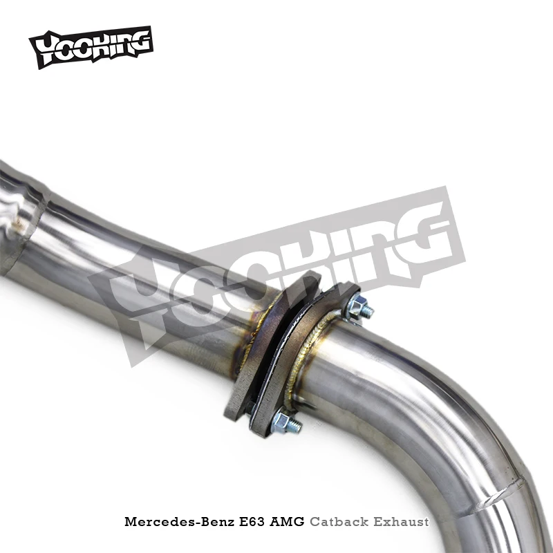 Фото Выхлопная система Yooking Catback для Mercedes-Benz E63 E63S AMG W213 4.0TT 2016-2023, из нержавеющей стали, с глушителем. №3