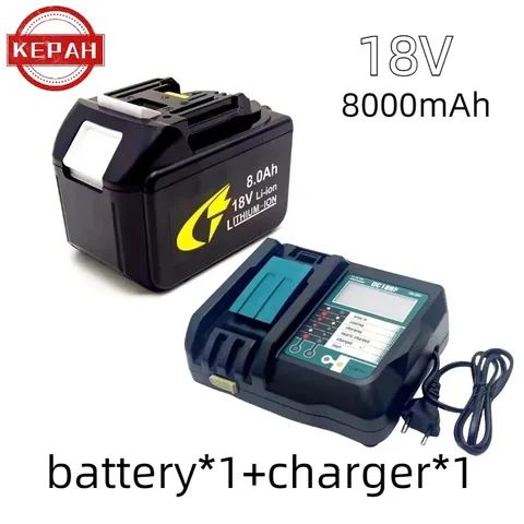 100% BL1860 перезаряжаемая батарея 18 В 8000 мАч литий-ионная для Makita 18 В батарея BL1840 BL1850 BL1830 BL1860B LXT 400