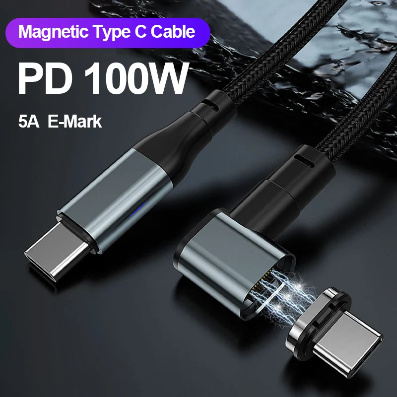 

NOHON 100W Magnetic USB Type C Cable Fast Charging for Macbook Air iPad Pro Samsung Xiaomi Tablet Magnet USB C Wire