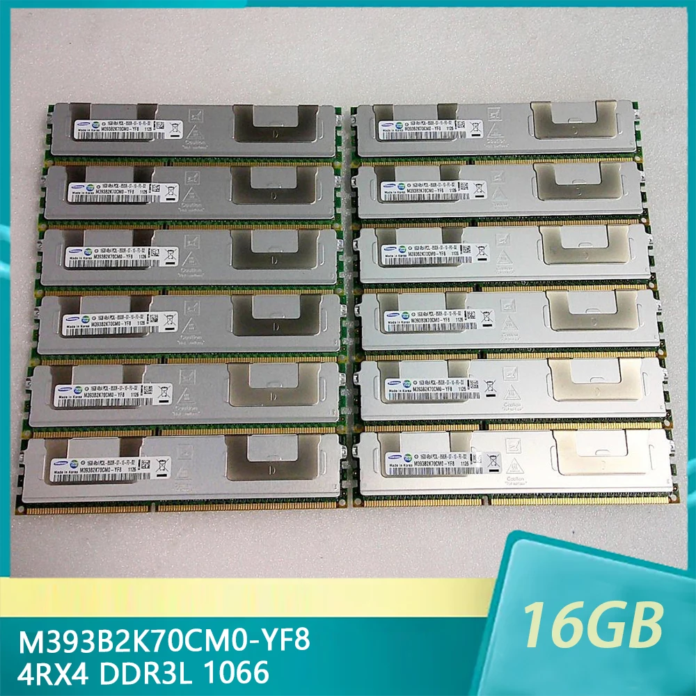 1 шт. для Samsung RAM M393B2K70CM0-YF8 16G 16GB 4RX4 PC3L-8500R REG DDR3L 1066 Серверная память