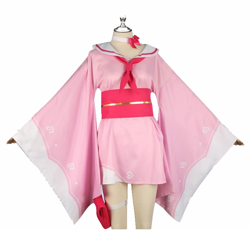 Унисекс аниме Cos Allied Hyakkiyako косплей костюм кимоно нестандартного размера