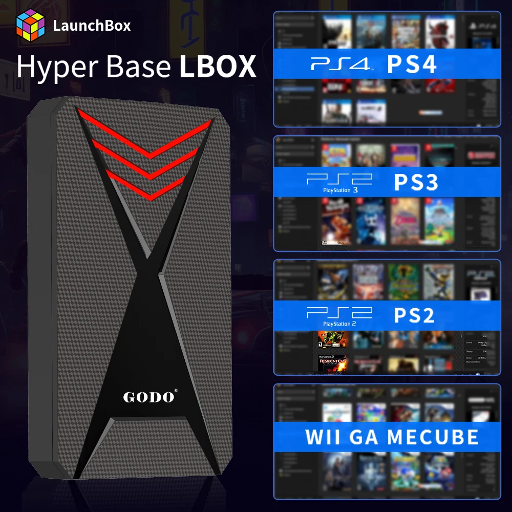 Игровой жесткий диск Hyper Base Lbox с 4200 + играми для PS4/Wii/PS3 ...