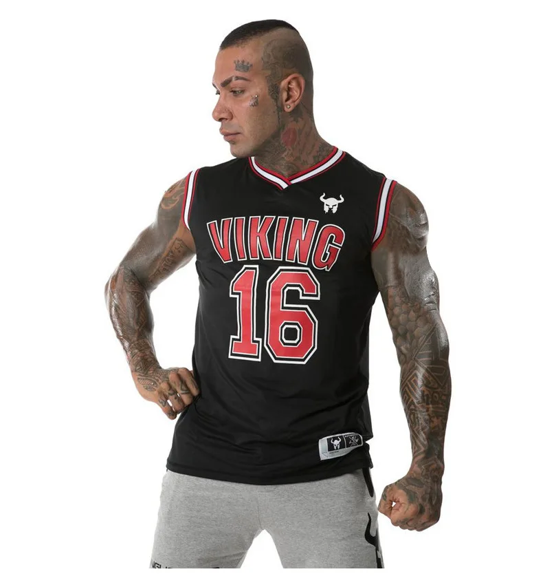

Summer Men's Gyms Mesh Tank Tops Fitness Workou Joggers Sleeveless T-Shirt Male Basketball Training Fashion No. 16 Vest Sports