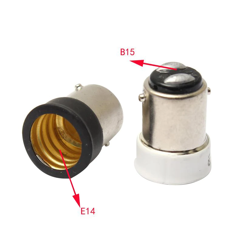 

B15 To E14 Lamp Holder Small Bayonet B15 To Small Screw E14 Socket Lamp Base Holder Adaptor Converter AC220V
