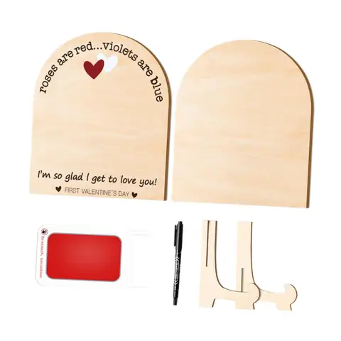 Деревянная табличка Footprint Art Sign Craft