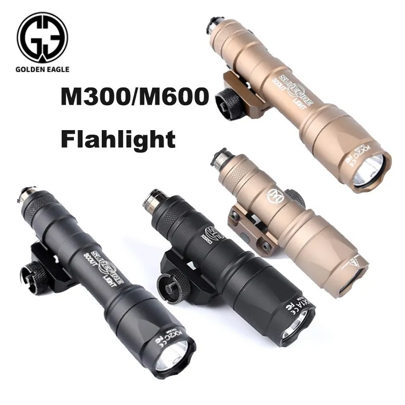 

Airsoft Surefir Metal M600 M300 Scout Light Weapon rifle Accessories Fit 20mm Picatinny Rail Wadsn Hunting Outdoor Flashlight