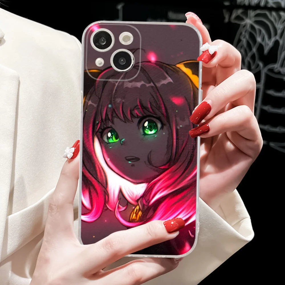 SPY FAMILY Anya Cute Phone Case For IPhone 16 15 8 7 6 6S Plus X SE XR XS 14 11 12 13 Mini Pro Max Mobile