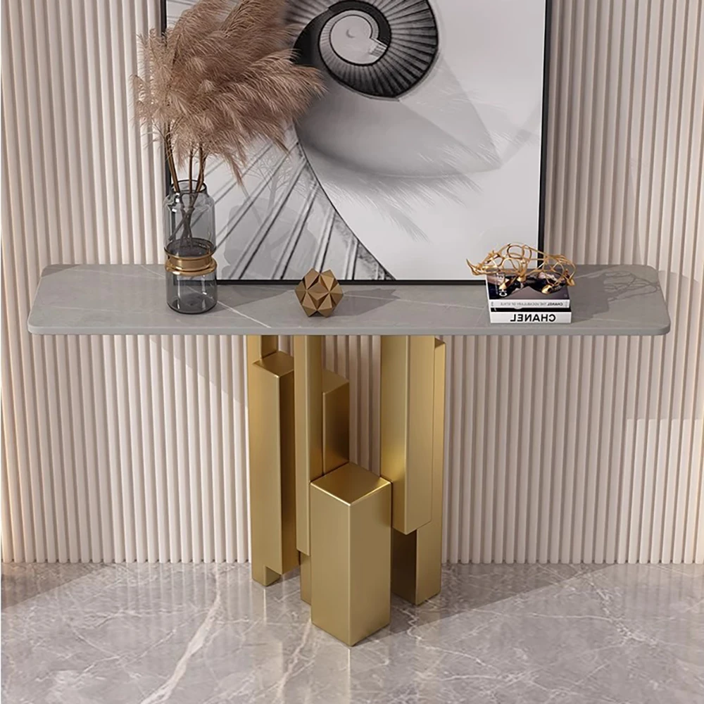 Современный минималистичный консольный столик роскошный дизайн с мраморным