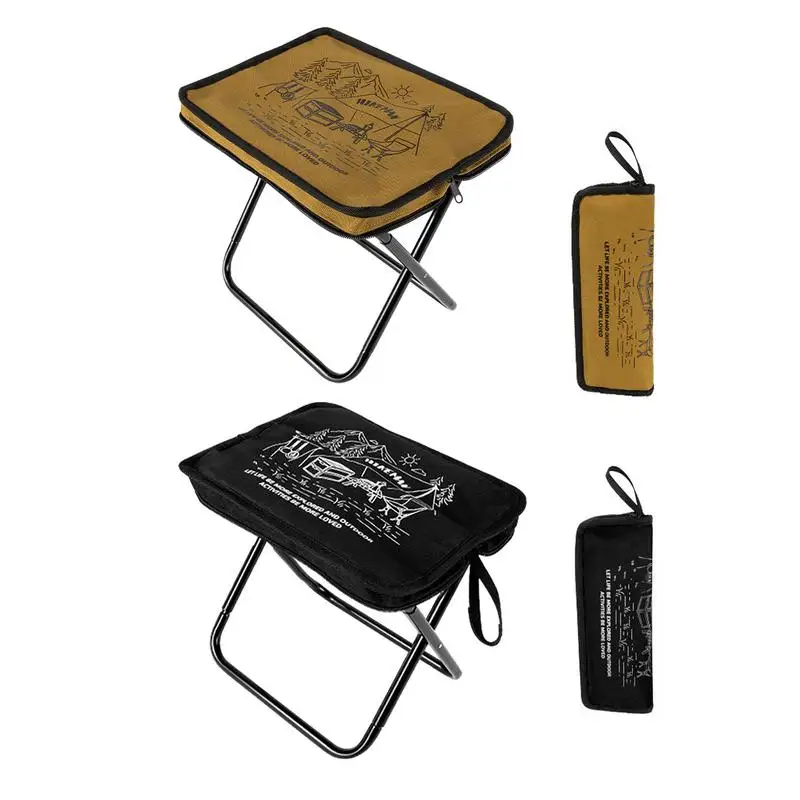 

Portable Folding Stool Portable Stool For Outdoor Activities Lightweight Camping Stool 264 Lbs Capacity For Hiking Traveling