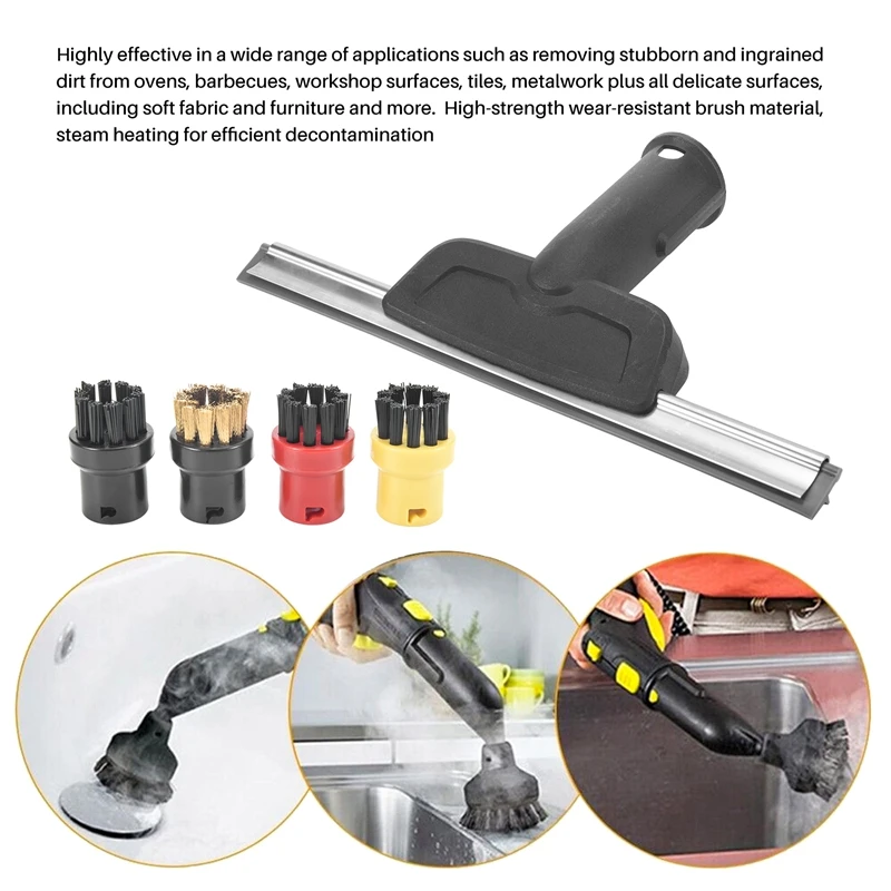 Насадка для окон Karcher SC2 SC3 SC4 SC5 CTK10 CTK20 скребок круглая щетка парового очистителя