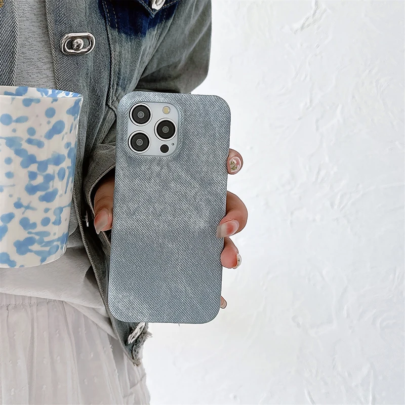 Винтажный джинсовый чехол для телефона iphone 15 14 13 12 11 Pro Max Plus противоударный бампер