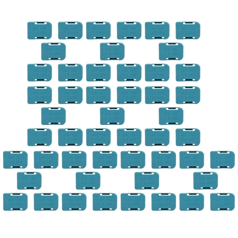 

50Pcs Battery Storage Rack Battery Holder Case For Makita 18V Fixing Devices(Blue)