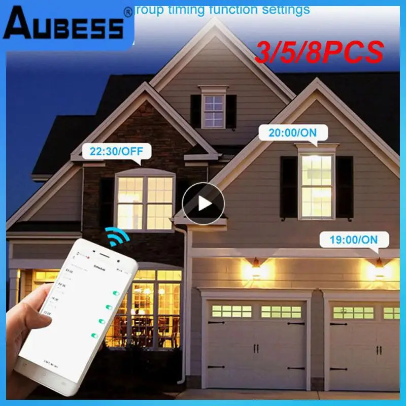 

3/5/8PCS Led Lights Voice Control Bedroom Decor Smart Ceiling Lamp Work With Alexa Google Home App Remote Control