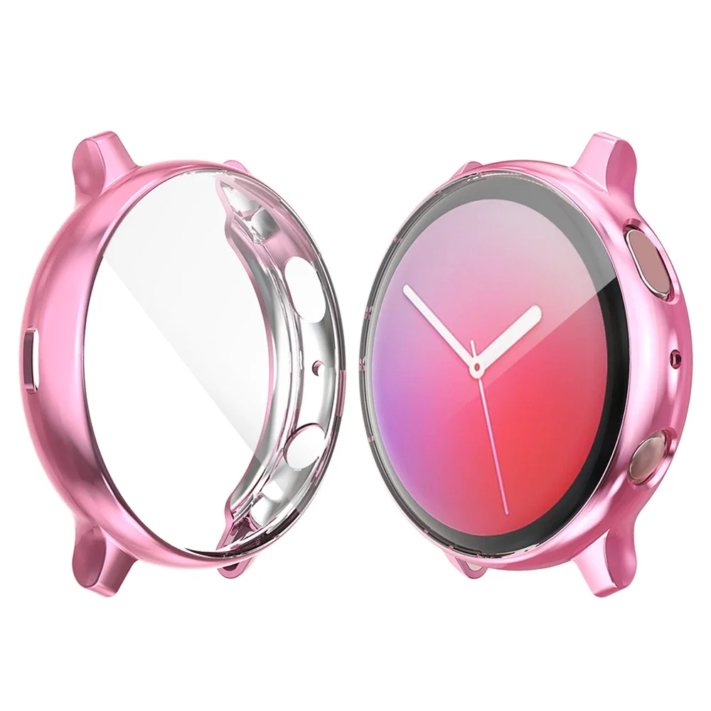 

40 44mm Full Cover Ultra Thin Electroplate TPU Protective Watch Case Screen Protector For Samsung Galaxy Watch Active