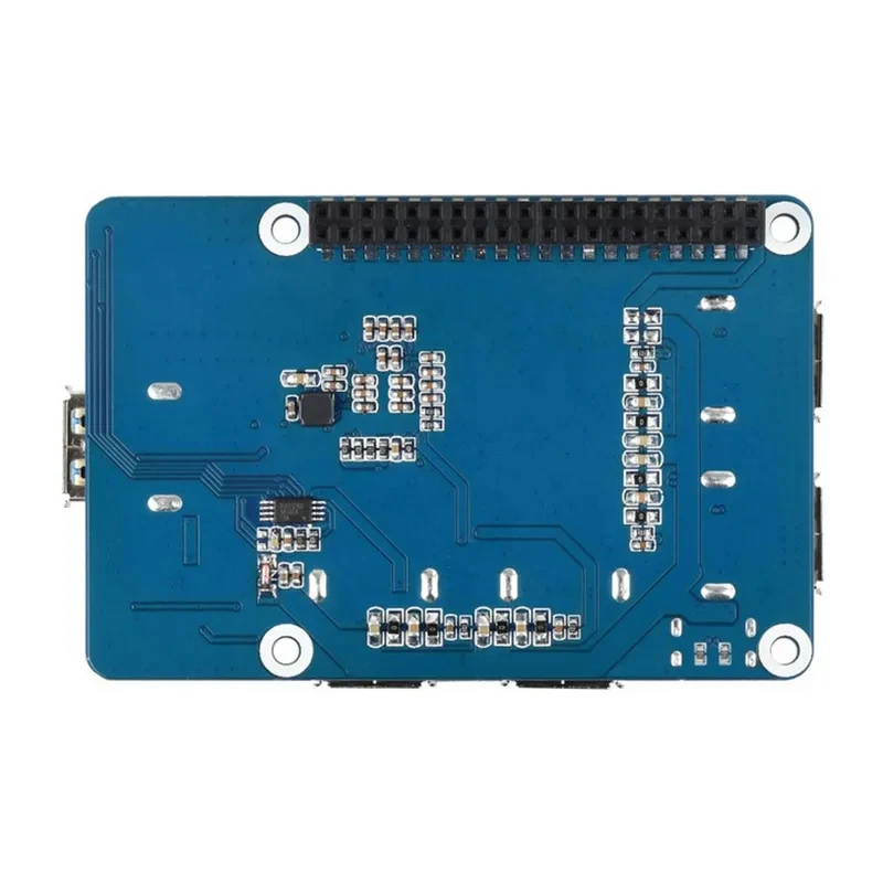 Фото Плата расширения Raspberry Pi 4B USB 3.2 Gen1 HUB HAT 5V с 4 портами USB 3.2 Gen1 для Raspberry Pi 4B №5