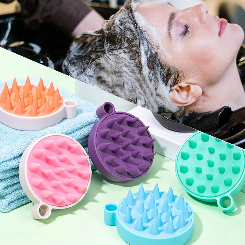 

Силиконовый массажер для волос и кожи головы, расческа для тела, расческа для мытья волос, щетка для душа, Массажная щетка для ванны и спа