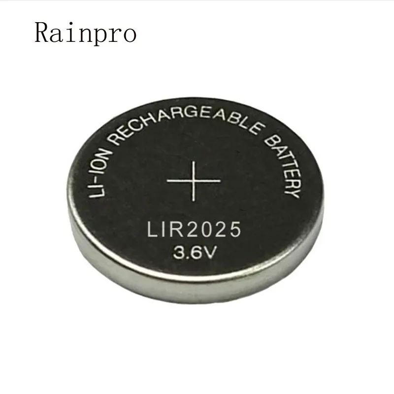 

5PCS/LOT LIR2025 2025 New rechargeable button battery 3.6V lithium ion rechargeable battery