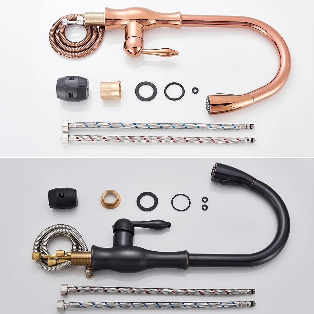 Выдвижной Смеситель для кухни с поворотом на 360 градусов