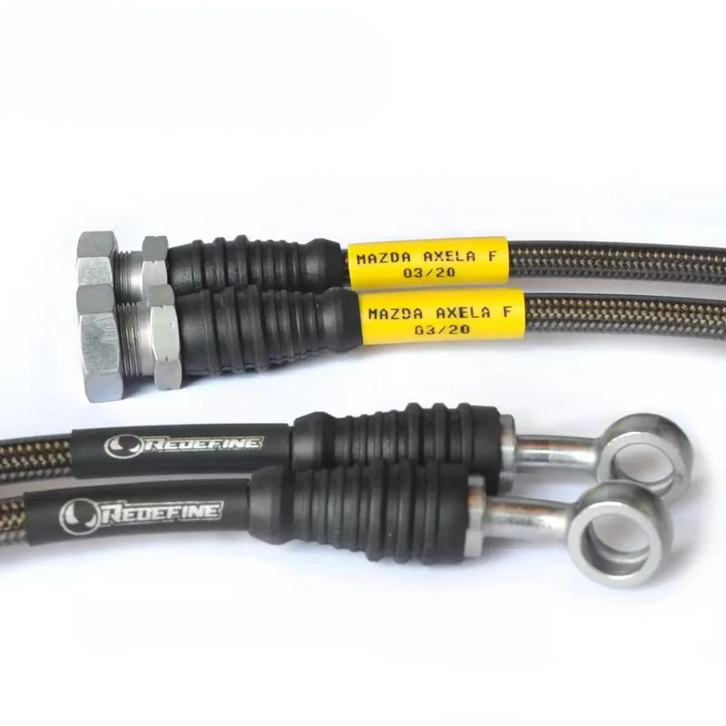 

J1401 Dot 1/8 Hydraulic Brake Hose With Npt Fittings Front Rear Parts For Cars And Cross Country Vehicle
