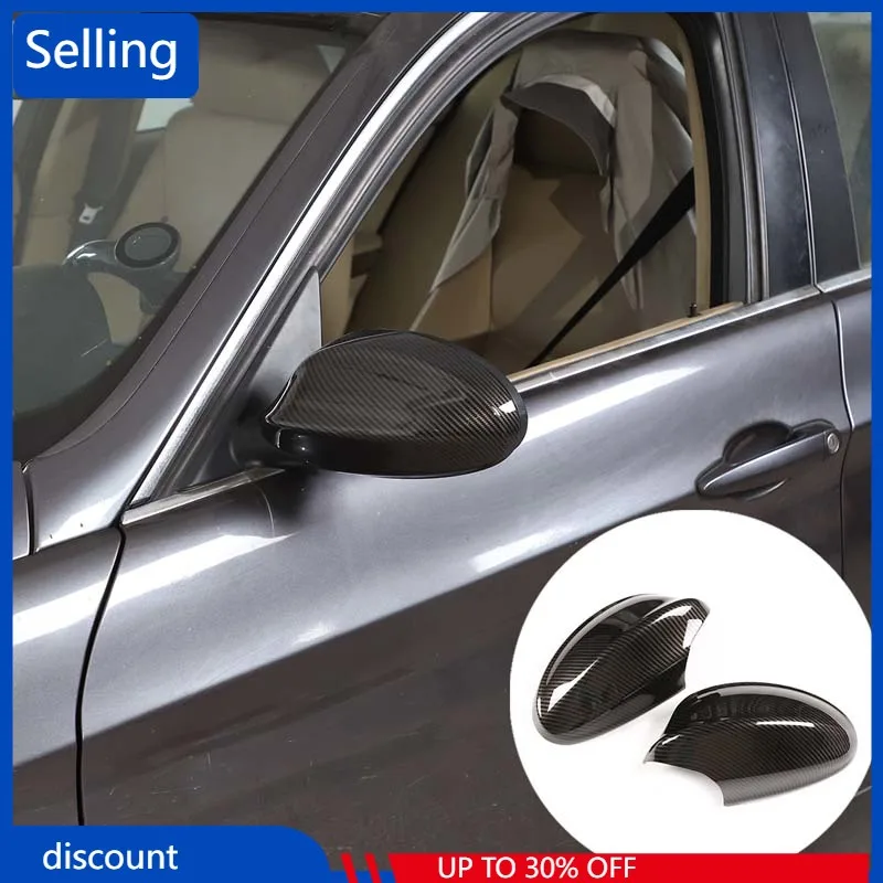 

For BMW 3 Series E90 E92 2005-2008 ABS Carbon Fiber Car Side Wing Rearview Mirror Protective Cover Stickers Car Accessories fast