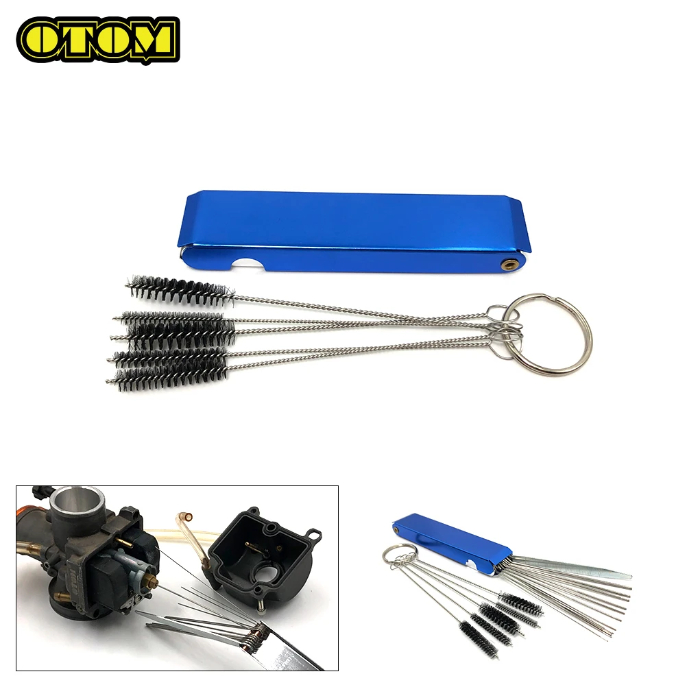 

OTOM For Universal Carburetor Cleaning Tool Cleaner Set Carbon Dirt Jet Remove Cleaning Needles Brushes Tools Motorcycle Tubing