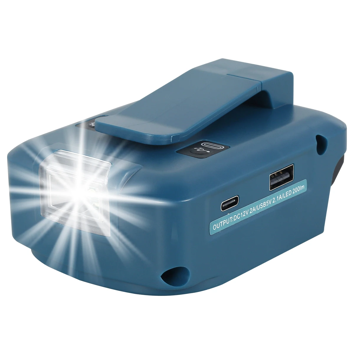 

Адаптер для аккумулятора совместимый с литий-ионным аккумулятором Bo-sch 18-24 В, преобразователь безопасных аккумуляторов с двойным USB портом 12...