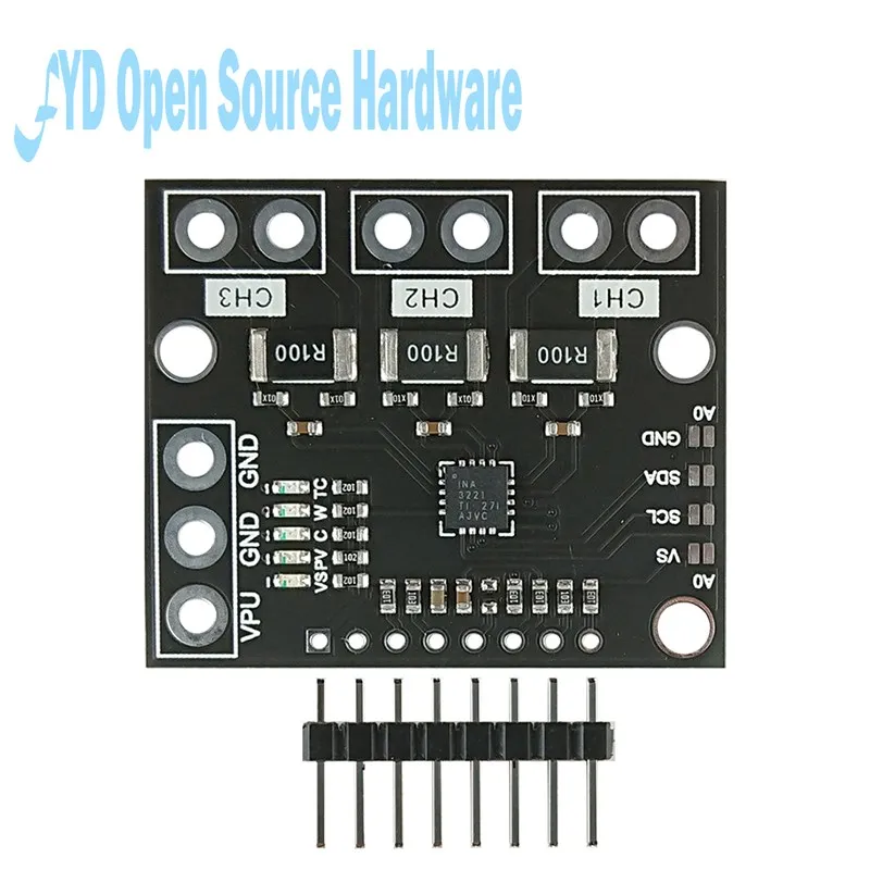 I2C SMBUS INA3221 трехканальный шунт тока питания монитор напряжения сенсорного модуля