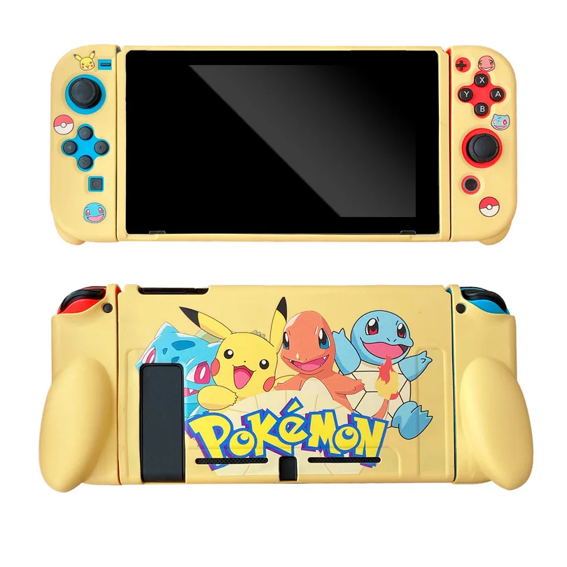 

Pokemon Pikachu Switch Game Console Soft Shell Nintendo Handheld Game Protective Sleeve Host Split Shell Toy Holiday Gift